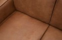 Sofa STATEMENT 4-osobowa 280 cm skóra+pes koniakowa
