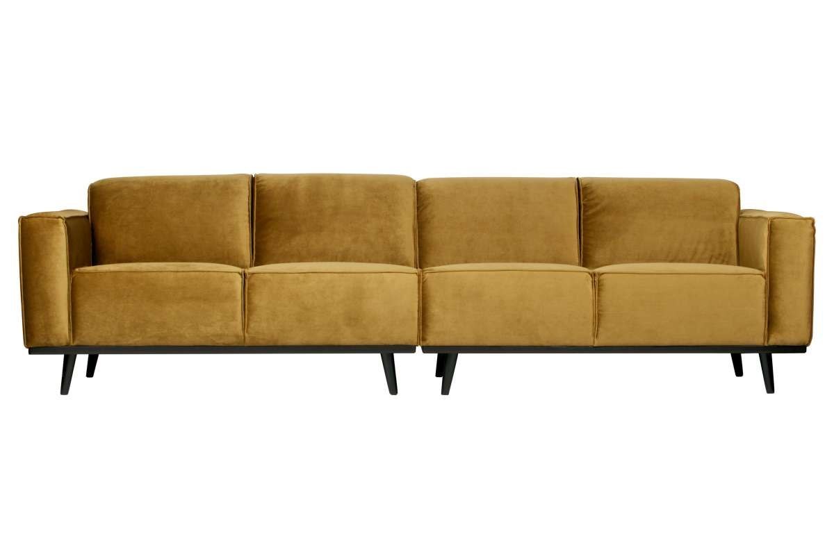 Sofa STATEMENT 4-osobowa 280 cm velvet honey żółty