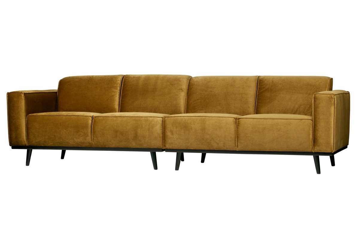 Sofa STATEMENT 4-osobowa 280 cm velvet honey żółty