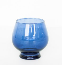 UNC świecznik szklanka Swinging 70s błękitny