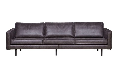Sofa skórzana 3-osobowa UK RODEO czarna