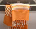 Ręcznik plażowy saunowy 180x100 pomarańczowy COTTY