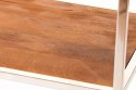 Regał 5-półkowy metalowy z drewnem FOSIL Aluro