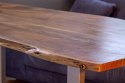 Stół z drewna i metalu DANTE Aluro