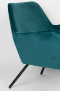 Fotel tapicerowany BENEDICT niebieski
