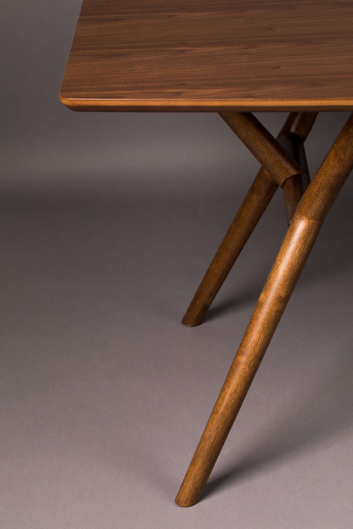 Stół do jadalni mid-century MALAYA 180x90 cm orzech