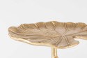 Stolik kawowy liście lilie wodne aluminiowy LILIANA złoty