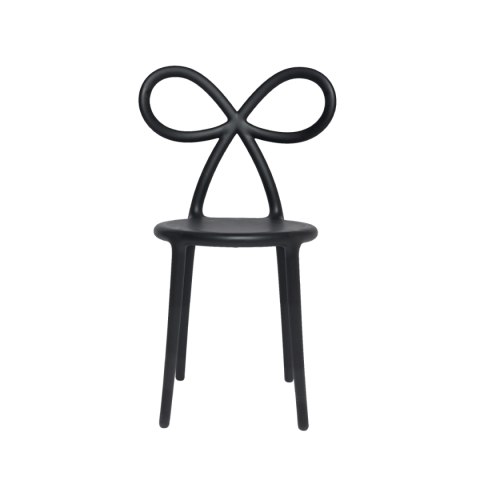 Zestaw 2 krzeseł Ribbon czarny mat