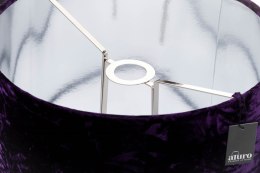 Abażur do lamp królewski aksamit fioletowy Aluro XL