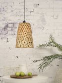 Lampa wisząca z bambusowym kloszem KALIMANTAN S
