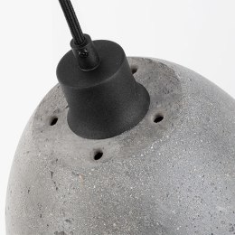 Lampa wisząca z betonowym kloszem Malaga szara M