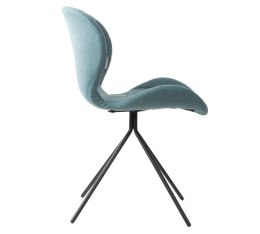 Krzesło tapicerowane w kolorze niebieskim OMG