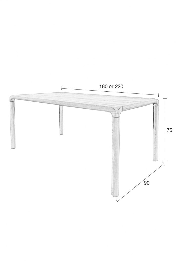 Stół do jadalni STORM 180x90 cm jesionowy
