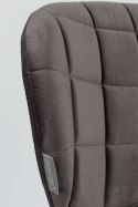 Krzesło tapicerowane szarym aksamitem OMG