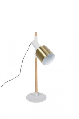 Lampa stołowa nowoczesna IVY biało-złota