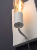 Lampa ścienna z metalu MADRID biała L