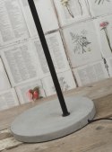 Lampa podłogowa metalowa z betonową podstawą OSLO czarna