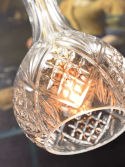 Lampa wisząca BRUSSELS/HD/C transparentno-złota, kropla