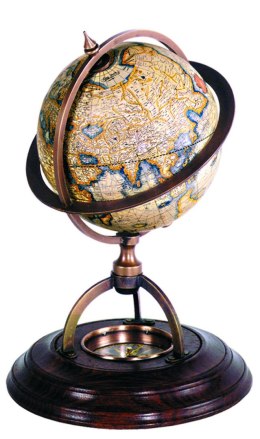 Globus Terrestrial z kompasem XVII w.