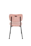 Krzesło tapicerowane BENSON różowe