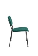 Krzesło tapicerowane BENSON zielone