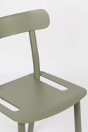 Krzesło alumiowe bistro FRIDAY zielone