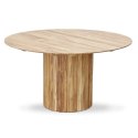 Okrągły stół z drewna tekowego Pillar 140 cm