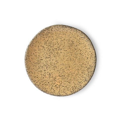 Ceramika gradientowa: talerz śniadaniowy brzoskwiniowy (zestaw 2 szt)