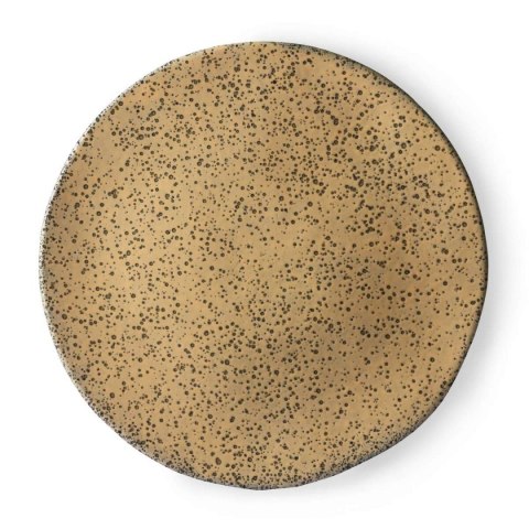 Ceramika gradientowa: talerz obiadowy brzoskwiniowy (zestaw 2 szt)