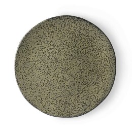 Ceramika gradientowa: talerz obiadowy zielony (zestaw 2 szt)