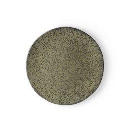 Ceramika gradientowa: talerz śniadaniowy zielony (zestaw 2 szt)