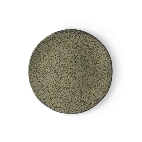 Ceramika gradientowa: talerz śniadaniowy zielony (zestaw 2 szt)