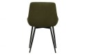 Krzesło tapicerowane do jadalni SELIN aksamit leśny zielony