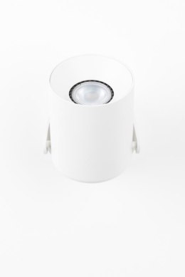 Reflektor sufitowy pojedynczy aluminiowy biały VALON