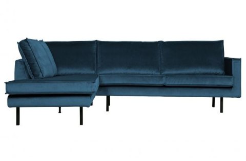 Lewa sofa narożna RODEO niebieski