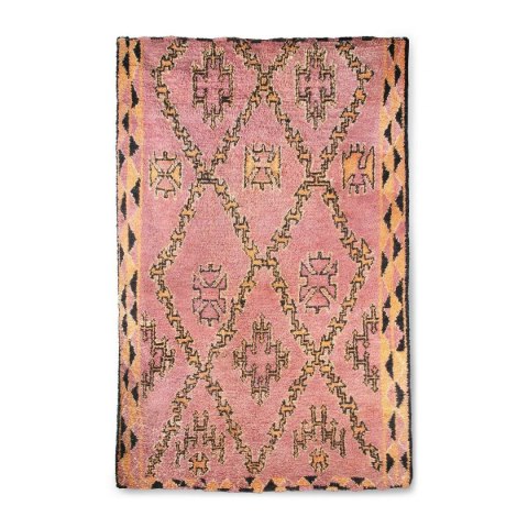 Ręcznie tkany wełniany dywan berberyjski terra/pomarańczowy (180x280)