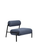 Fotel lounge nowoczesny LEKIMA ciemny niebieski