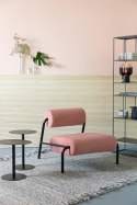 Fotel lounge nowoczesny LEKIMA różowy