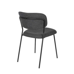 Krzesło tapicerowane JULIETTE czarny / ciemnoszary