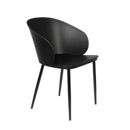 Krzesło do jadalni plastikowe modern GAVIN czarne