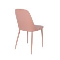 Krzesło do jadalni POLLY różowe