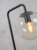 Lampa podłogowa ze szklanym koszem Warsaw czarna