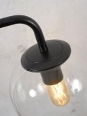 Lampa podłogowa ze szklanym koszem Warsaw czarna