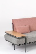Sofa ze stolikiem STAR różowy / szary