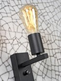 Lampa ścienna / kinkiet z półką Florence 25 cm czarna
