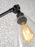 Lampa ścienna żelazo/szkło Amsterdam 60cm, bezbarwna, M