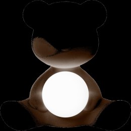 Lampa miś Teddy Girl velvet ciemny brąz