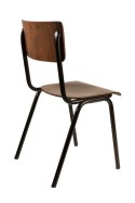 Krzesło metalowo-drewniane SCUOLA