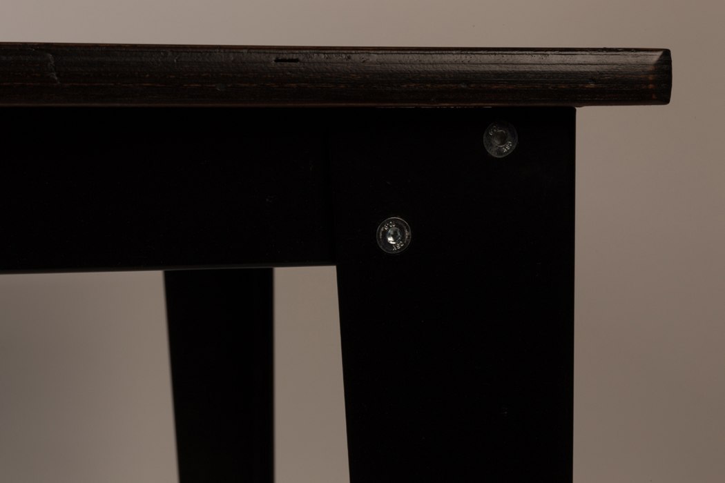 Stół retro czarny SCUOLA 140x70cm