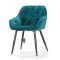 Krzesło tapicerowane PICADO niebieski turkusowy